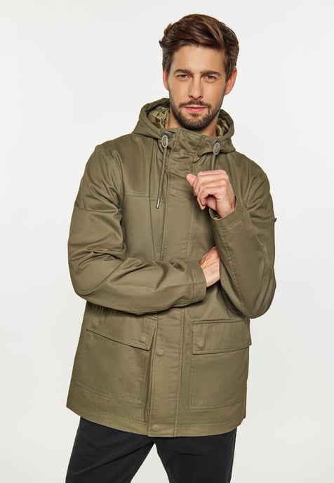 Dreimaster Anorak Heren militaire olijf - Image 3