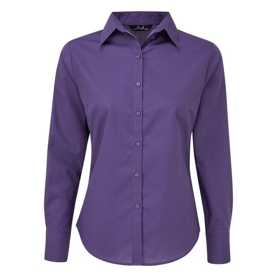 Premier Dames/Dames Shirt Met Lange Mouwen (Paars) - Image 1