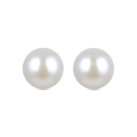 Luxenter oorbellen, basis 925 sterling zilver en witte parel met gerhodineerde afwerking - Image 1