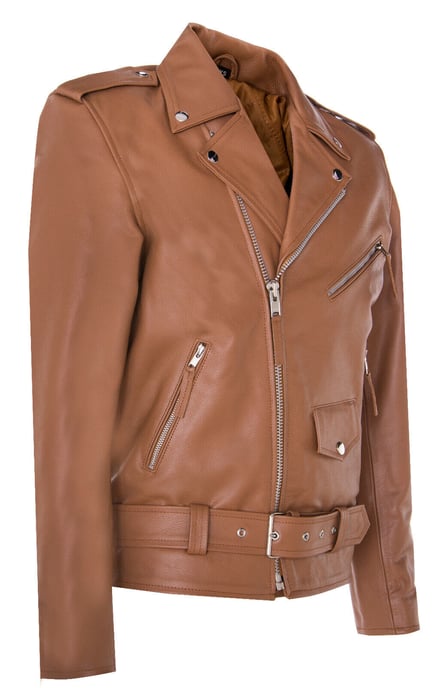 Brando biker skirt leather motorcycle jacket