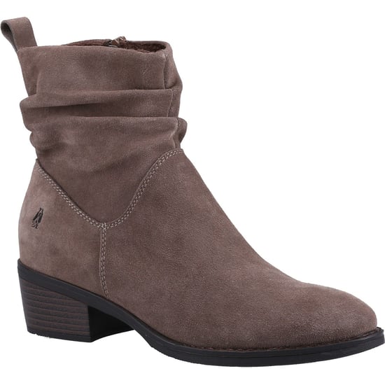 Hush Puppies Iris Suède Dameslaarzen Taupe - Image 1