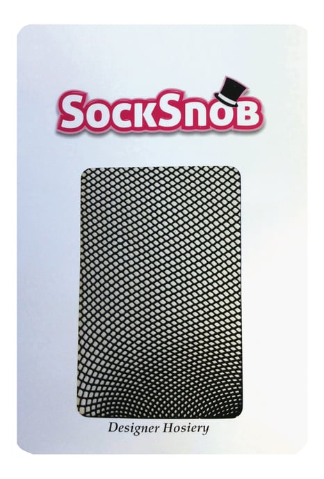 Sock Snob - Neon visnetpanty's - Zwart - Image 2