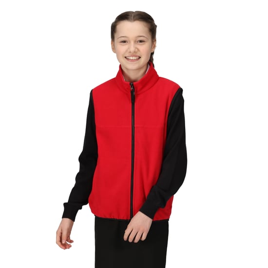Regatta Childrens/Kids Microfleece Body Warmer (Classic Red)