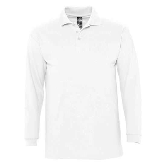 SOLS Volwassen uniseks Winter II poloshirt met lange mouwen (Wit) - Image 1