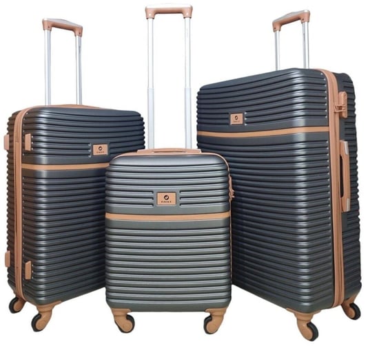 Hardshell Cabin Suitcase Robust 4 Wheel ABS Luggage Travel Bag