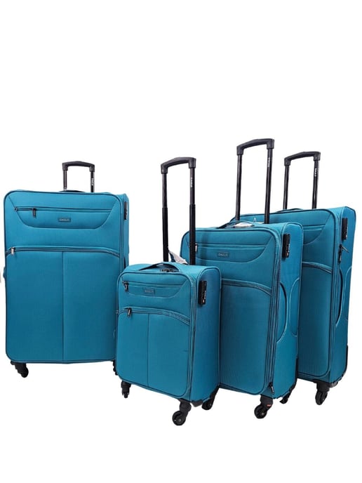 Lightweight Soft Suitcases 4 Wheel Luggage Travel TSA Cabin