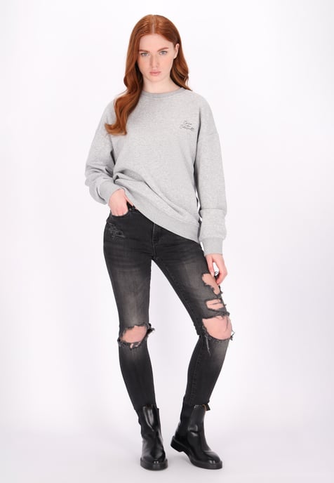 Dreimaster Sweatshirt Dames grijs melange - Image 2