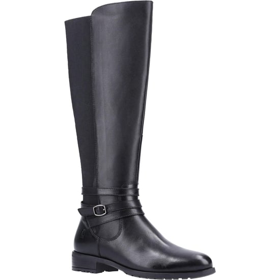 Hush Puppies Dames/dames Vanessa lederen kuitlaarzen (Zwart) - Image 1