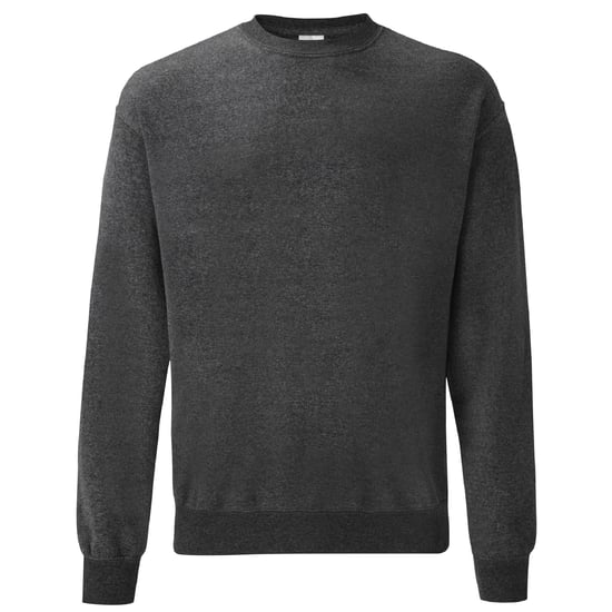 Fruit Of The Loom Heren Set-In Belcoro® garen Sweatshirt (Donker Heather) - Image 1