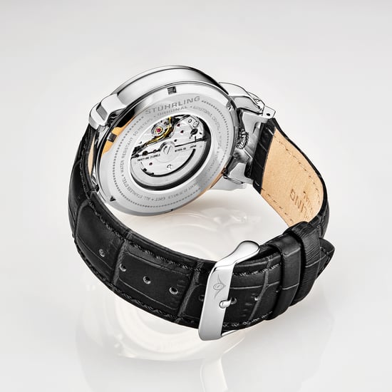 Zilver en blauw Automatisch 44 mm skelet - Image 3