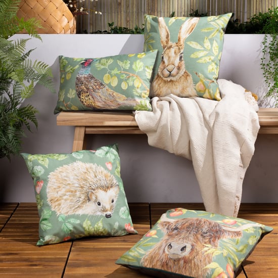 Evans Lichfield Grove Highlandcow Outdoor Cushion Cover