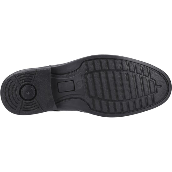 Hush Puppies Nolan Leer Heren Zwart Brogues Schoenen - Image 3
