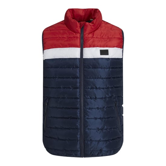 Jack & Jones Mens Puffer Gilet with Stand Up Collar Lightweight