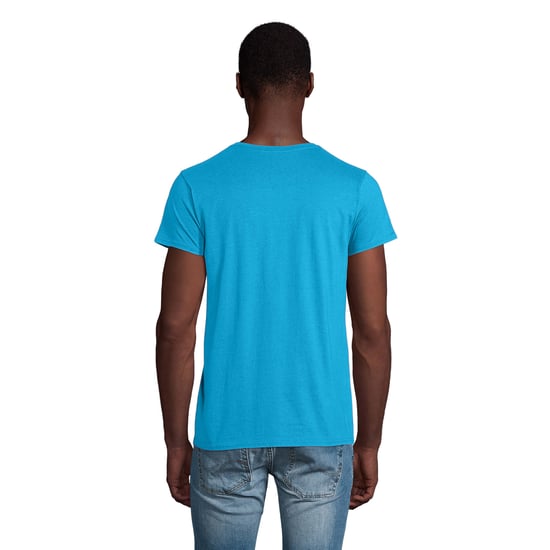 SOLS Heren Pioneer Biologisch Katoenen T-Shirt (Aqua) - Image 2