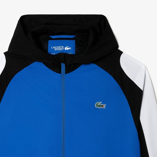 Heren Lacoste Sport Colourblock Tennisjas in Blauw - Image 2