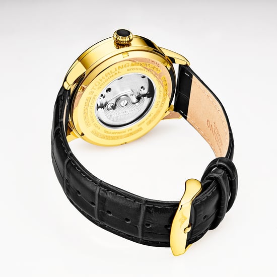 Geelgoud "Vertex" Mechanisch + Kwarts 45mm - Image 3