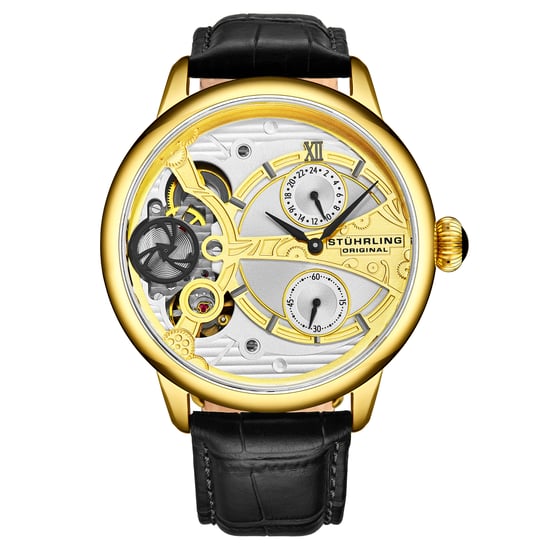 Geelgoud "Vertex" Mechanisch + Kwarts 45mm - Image 1