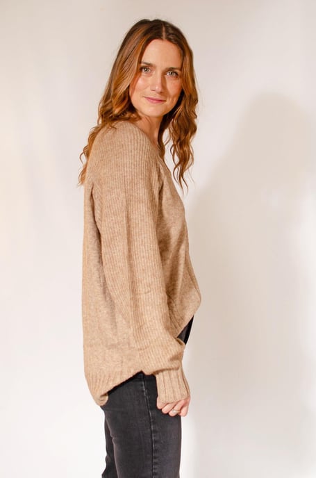 Supersoft Ribbed Trim Jumper