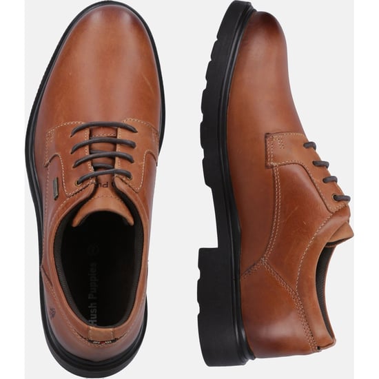 Hush Puppies Pearce Leer Herenschoenen Tan Lace-Up - Image 6