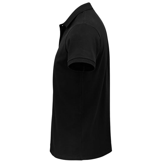 SOLS Heren Planet Pique Organisch Poloshirt (Zwart) - Image 3