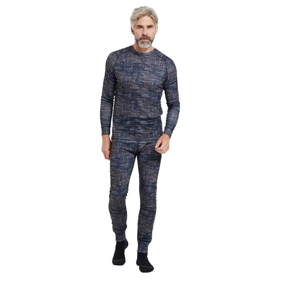 Mountain Warehouse Heren Talus Dash Print Thermobroek (Zwart) - Image 6