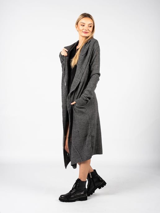 La Haine Inside Us Cardigan Unisex Woman's Grey