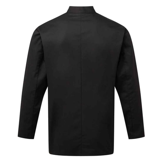 Premier Heren Essentieel koksjasje met lange mouwen (Zwart) - Image 2