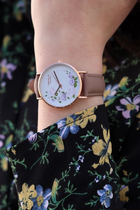 Orphelia Fashion Floral dameshorloge Bruin OF711817 - Image 4