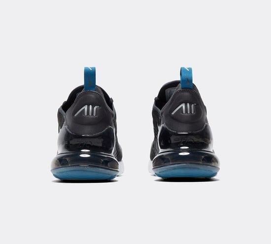 Nike Air Max 270 Trainers Anthracite/Metallic Silver/Industrial Blue