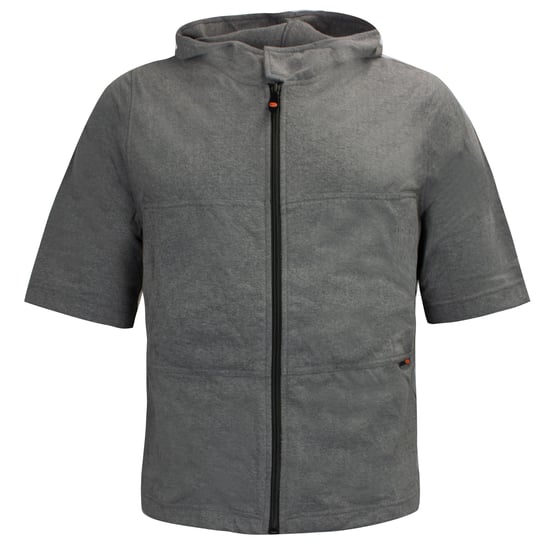 Nike Retro Zip Up Hooded T-Shirt - Grey