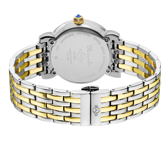 GV2 Womens Marsala 9864B Zwitsers Quartz Diamond Two-Tone roestvrij stalen horloge - Image 2