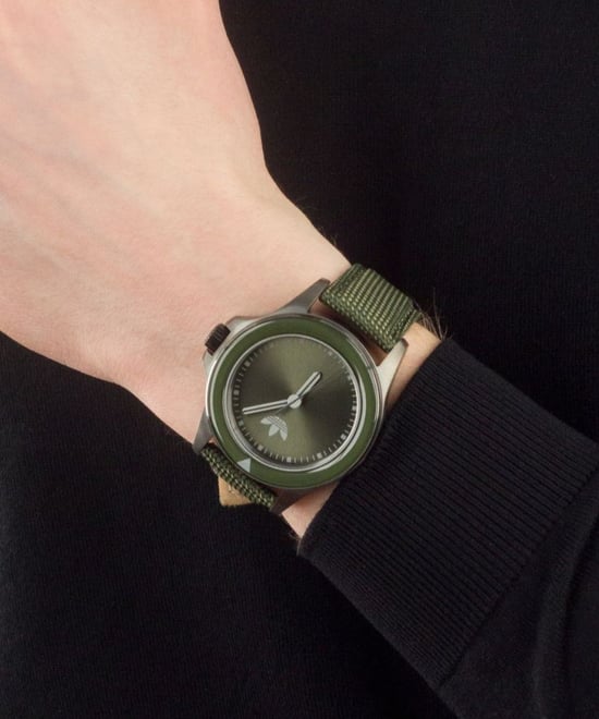 Adidas Originals Expression One Uniseks Groen Horloge AOFH23017 - Image 4