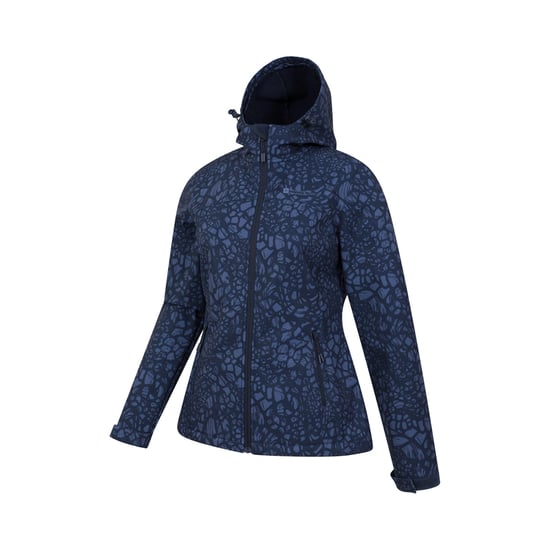 Mountain Warehouse Dames/Dames Exodus Giraffe Print Waterafstotend Soft Shell Jasje (Donkerblauw) - Image 3