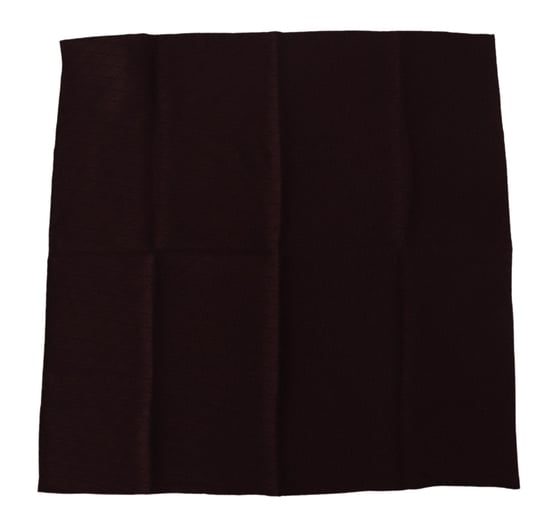 Dolce & Gabbana Bruine Zijde Blend Vierkante Sjaal Zakdoek Mannensjaal - Image 1