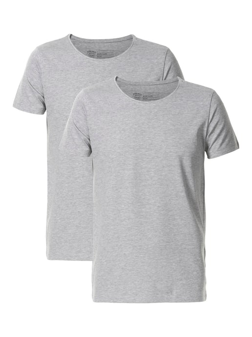 Petrol Industries - 2-pack Basic Crew Neck T-shirts Men - Grey