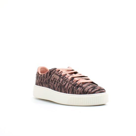 Puma Basket Platform VR Womens Pink/Black Trainers