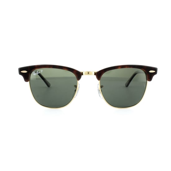 Ray-Ban Zonnebril Clubmaster 3016 990/58 Rood Havana Groen Gepolariseerd Grote - Image 1