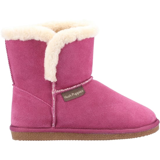 Hush Puppies Dames/dames Ashleigh Slipper Laarzen van Suède (Rose) - Image 3