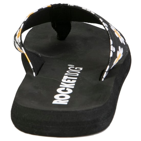 Women's Rocket Dog Adios Daisy Fields Flip Flops in Black - Image 3