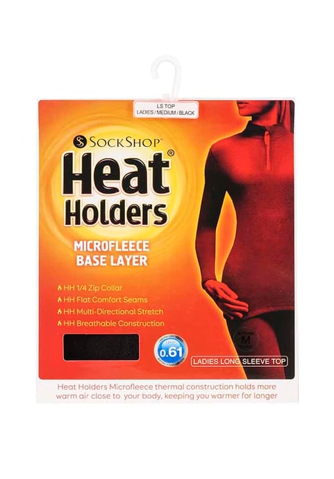 Heat Holders - Dames 1/4 Rit Thermal Microfleece Langemouw Top - Image 2