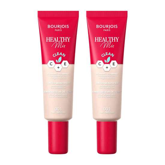 2 x Bourjois Paris Healthy Mix Tinted Beautifier 30ml - 001 Fair - Image 1