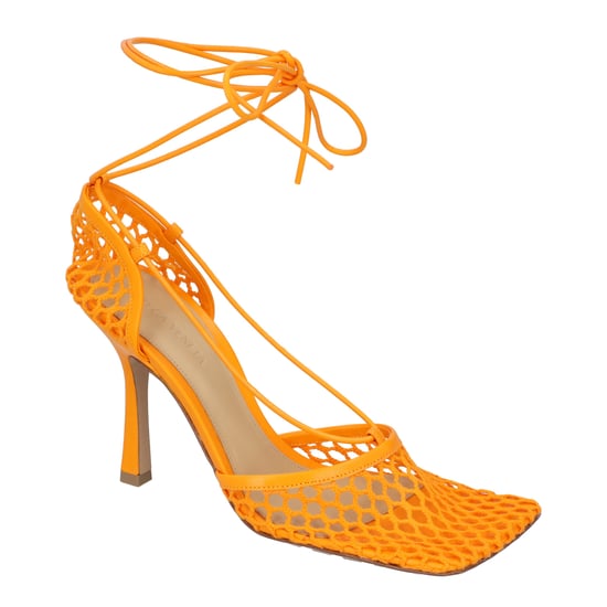 Bottega Veneta Stretch Veter Sandalen oranje - Image 2