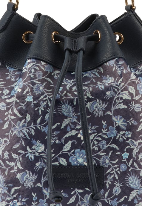 Laura Ashley Navy Blue Bucket Bag
