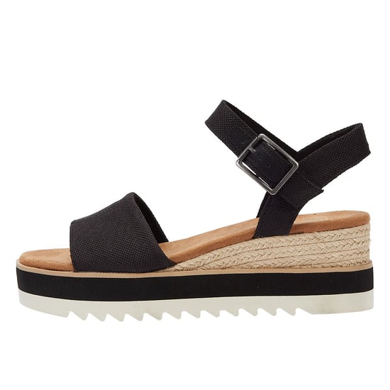 TOMS Diana Canvas Wig Vrouwen Zwarte Sandalen - Image 5