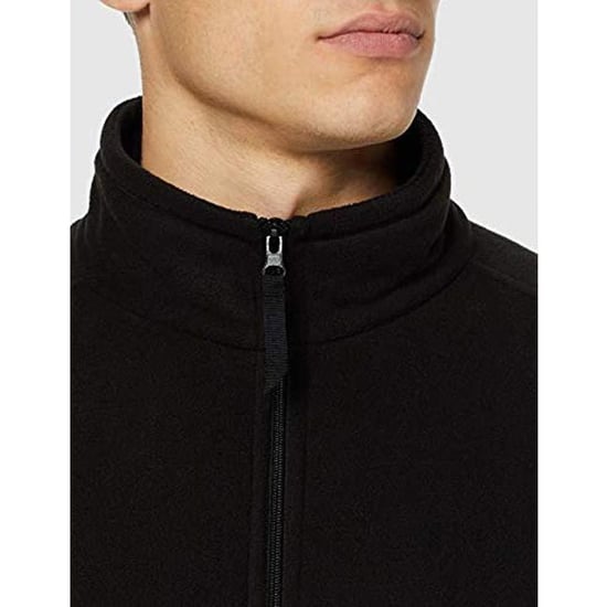 Regatta Mens Plain Micro Fleece Full Zip Jacket (Layer Lite) (Black)