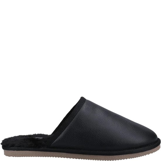 Hush Puppies Heren Coady Leren Slippers (Zwart) - Image 2