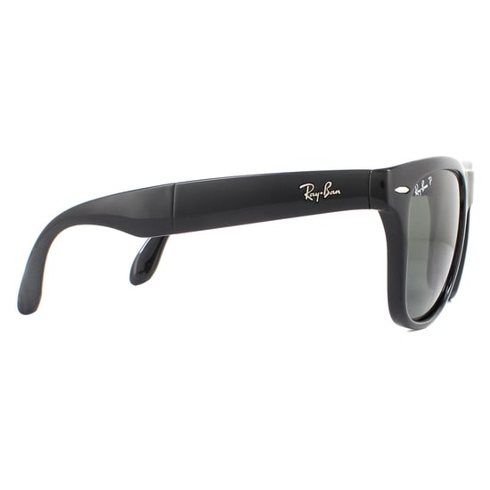 Ray-Ban Sunglasses Folding Wayfarer 4105 Black Green Polarized 601/58 54mm