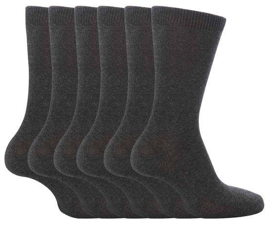 Set van 6 katoenen schoolsokken voor kinderen - Grijs - Image 1