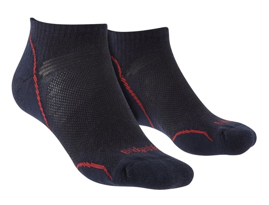 Bridgedale - Heren Wandelsokken Merino Laag - Marineblauw / Rood - Image 1
