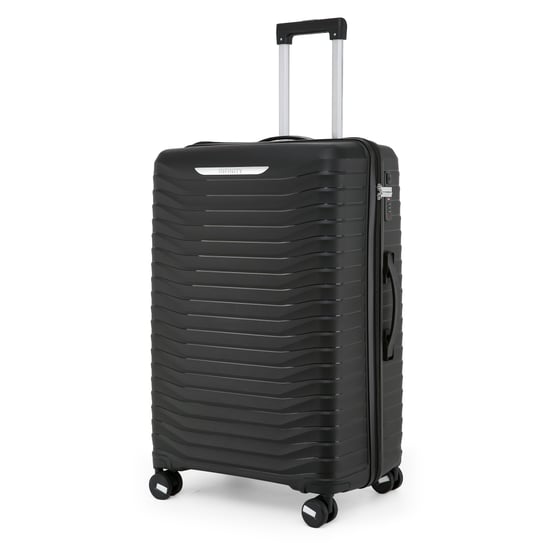 Hard Shell Black Classic Suitcase Set 8 Wheel Cabin TSA Luggage Case Holiday Travel
